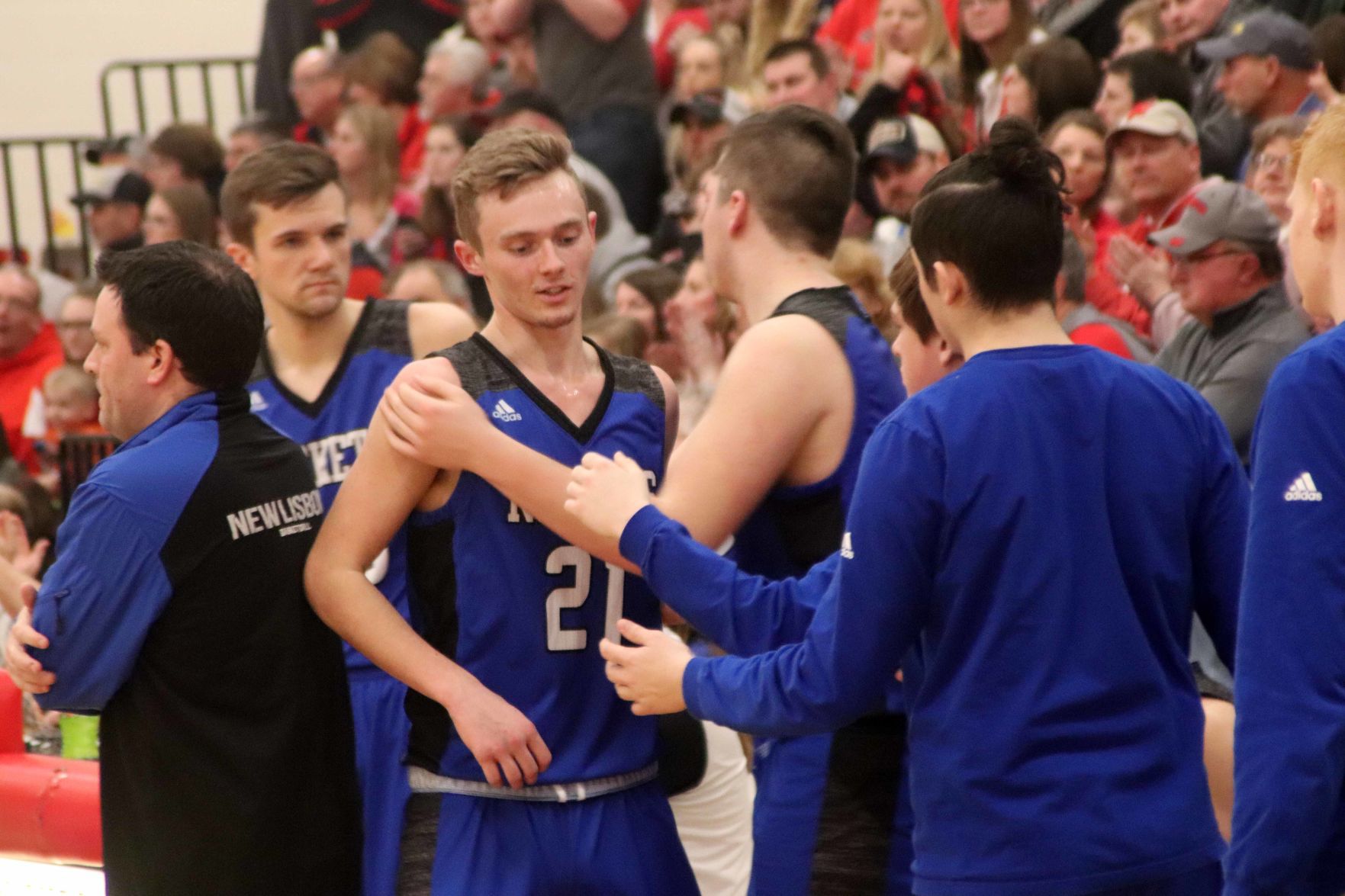 New Lisbon at Bangor boys basketball regional (3-2-19)